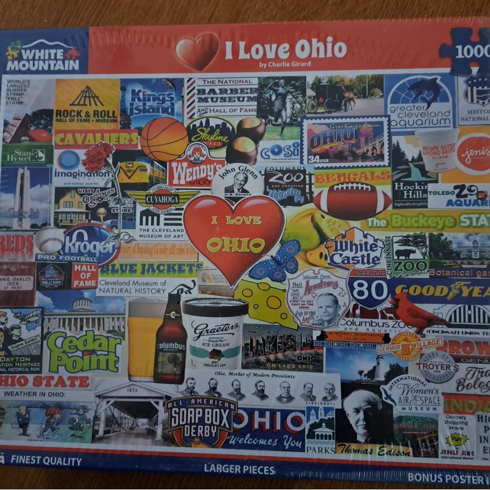 White Mountain Ohio Collage Puzzle